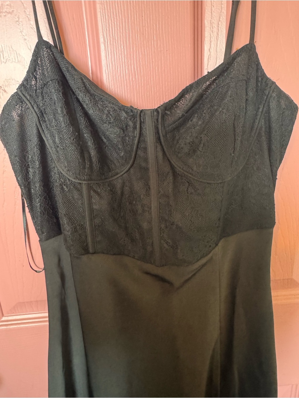 Astr Black Lace Bodice Maxi Dress
